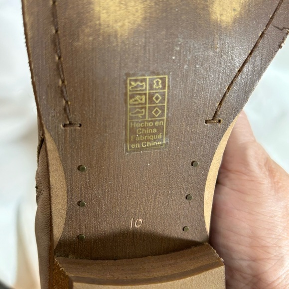 SAM EDELMAN Sz 10 Boots Stacked Heel Supple Leather Double Zipper Closure Ankle - Picture 7 of 7